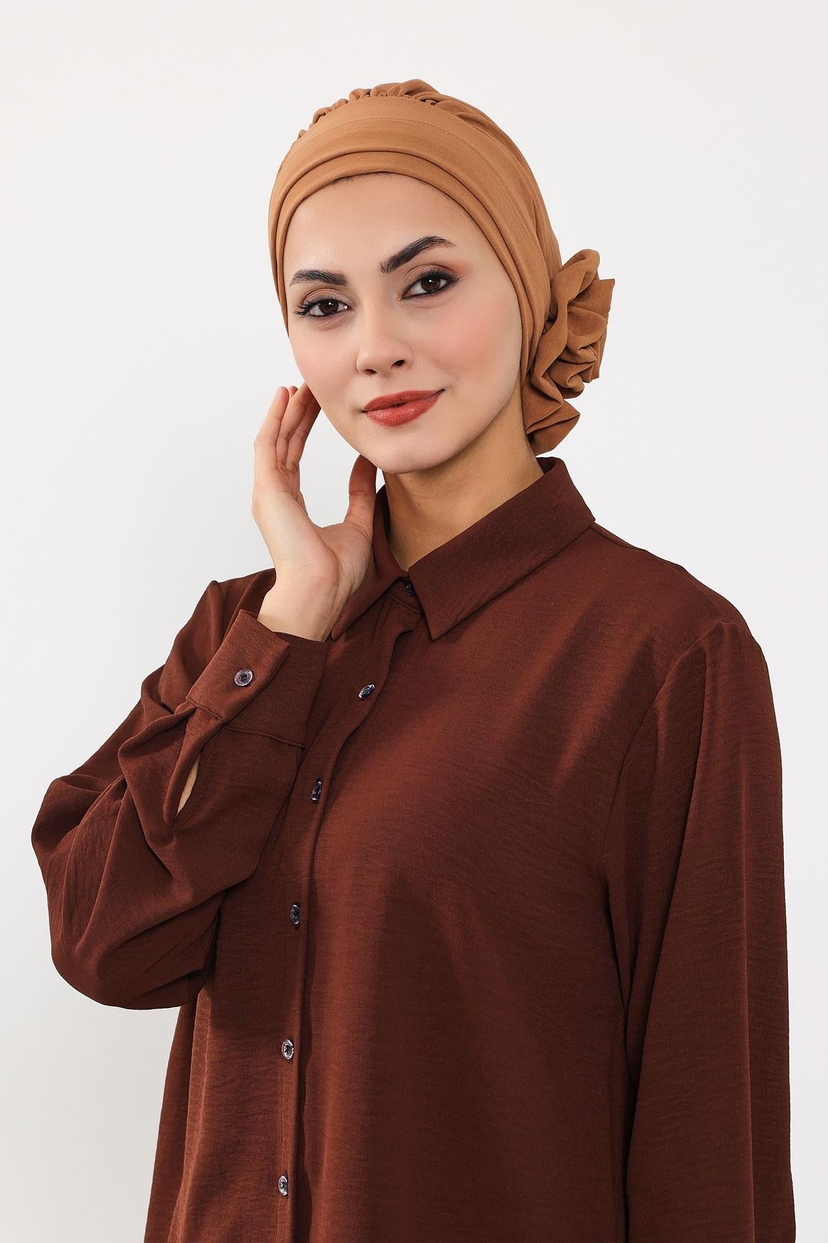 Ready-to-Wear Aerobin Turban with Rosette Detail